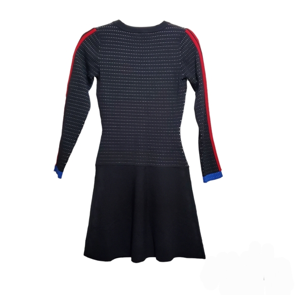 Morgan Ribbed Knitted Dress with Side Stripe Detail Size S - Picture 9 of 11